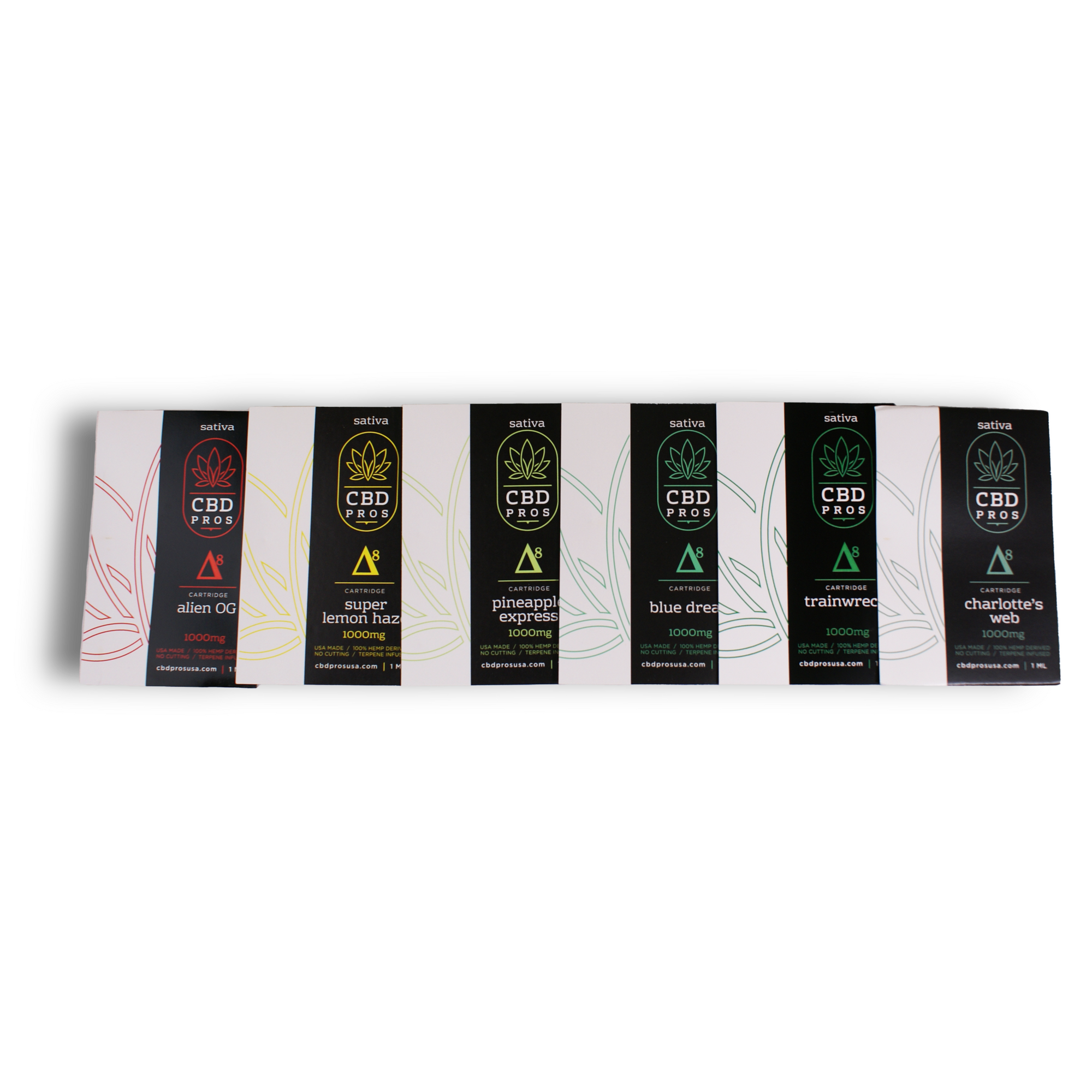 CBD Pros Delta-8 Sativa Cartridges - CBD Pros USA