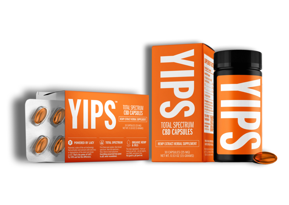 YIPS Total Spectrum CBD Capsules - CBD Pros USA