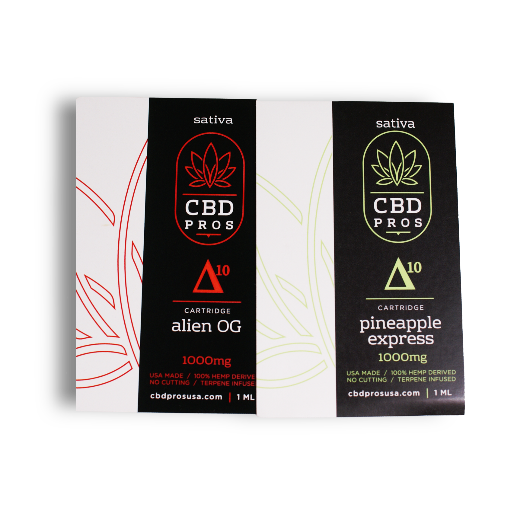 CBD Pros Delta-10 Sativa Cartridges - CBD Pros USA